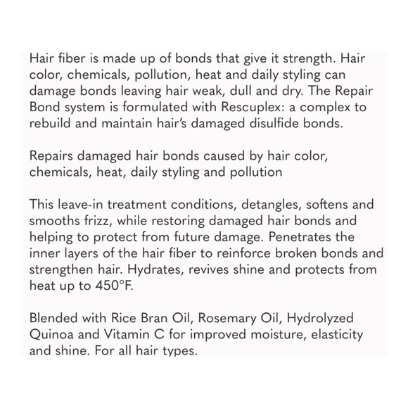 MARC ANTHONY Repair Bond + Rescuplex Leave-In Treatment - 1 oz NEW - Picture 2 of 2